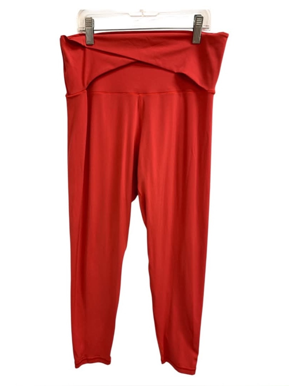 Offline Fold-Over Waist Red Leggings - Women Pants & Jumpsuits Size L